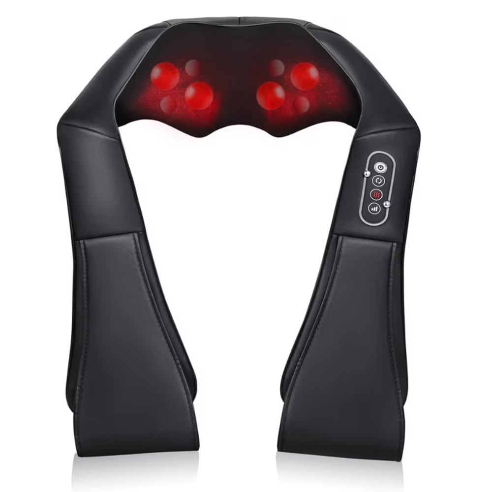 Black Shiatsu Neck and Shoulder Massager